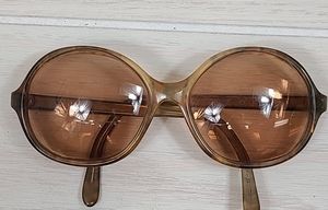 Vintage Degage Round Frame Sunglasses 1970's Hippie Retro